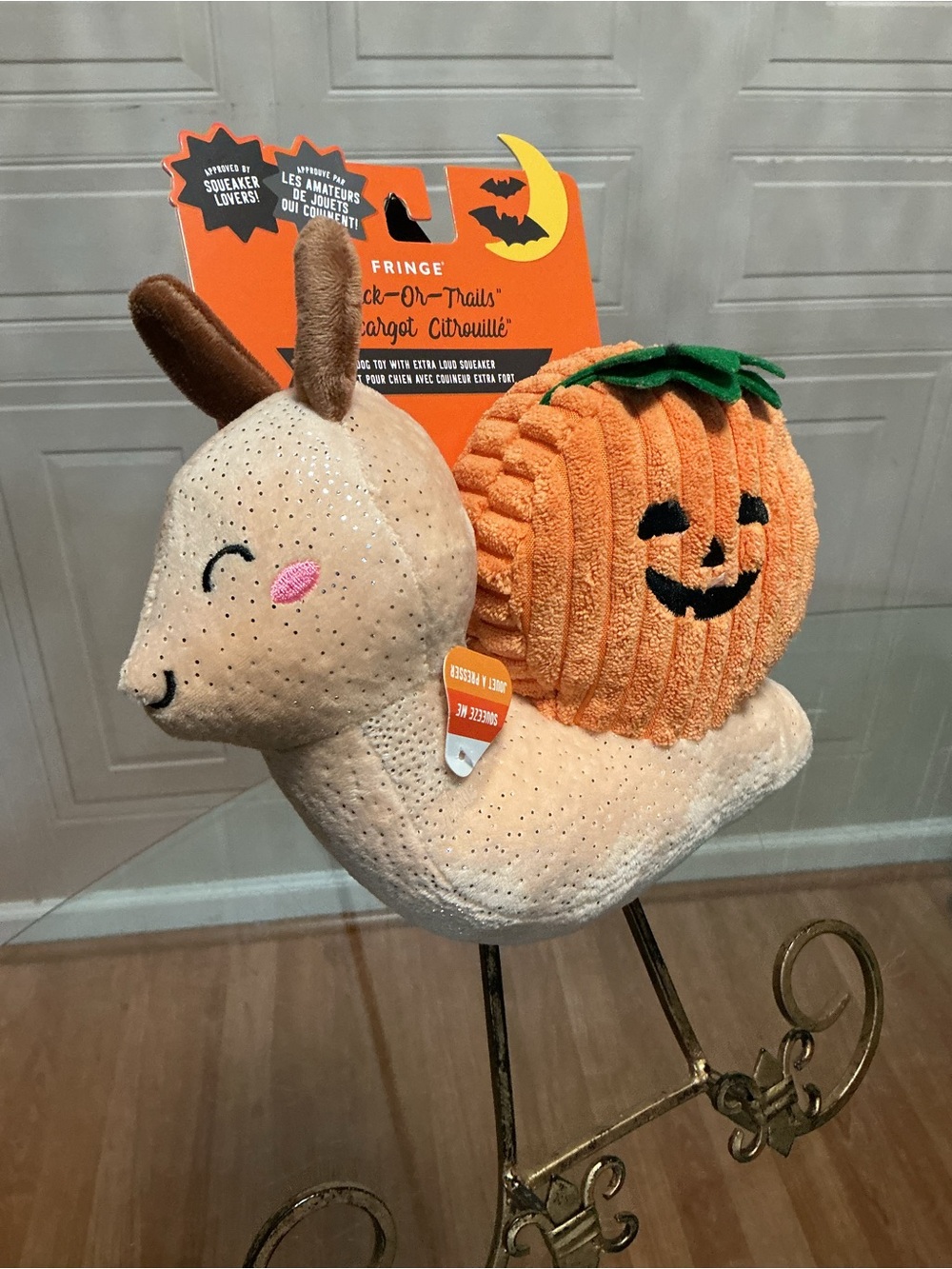 Fringe Halloween Trick Or Trails Dog Toy 8.5” With Clinker & Squeaker